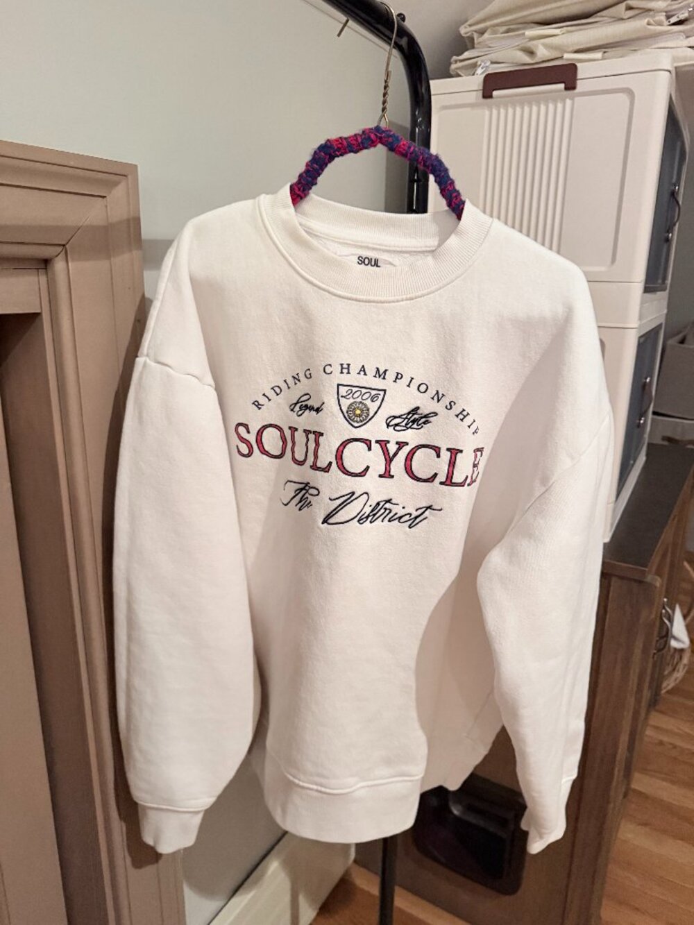 SoulCycle The District DC Embroidered Sweatshirt M